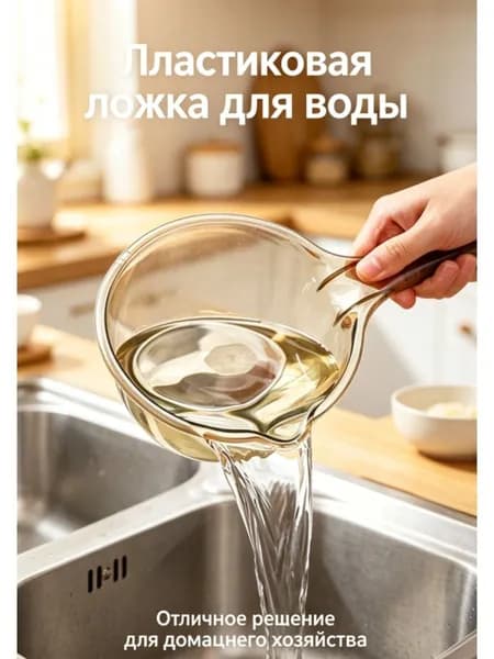 Ковш хозяйственный, пластик, 1.2 л, 1 шт