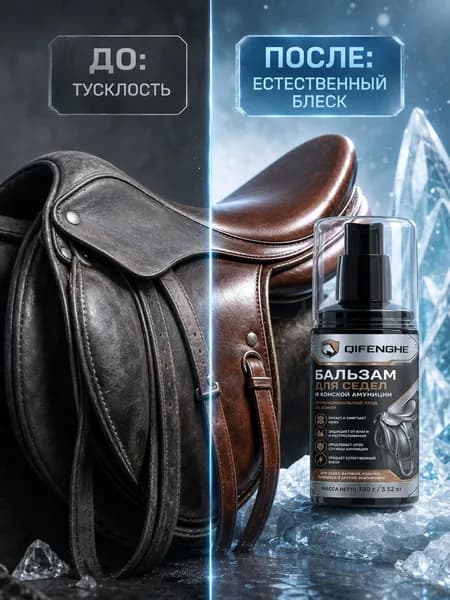 Крем для ухода за седлом восстановление блеска и мягкости, 100 г
