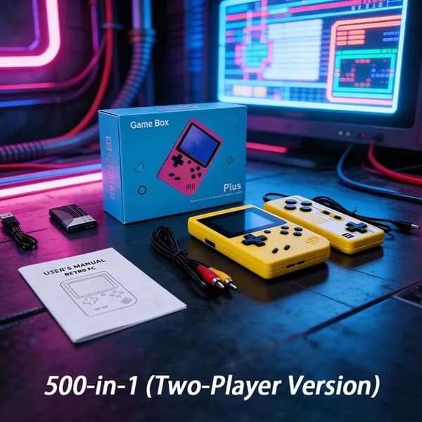 Портативная игровая консоль 500 в 1 Двойная версия