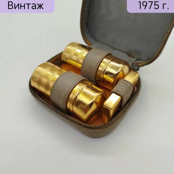 Несессер мужской дорожный, металл и кожа, Чехословакия 1970-1980 гг, винтаж