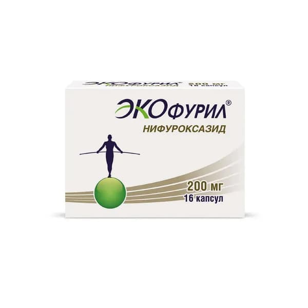 Экофурил капсулы 200мг 16шт