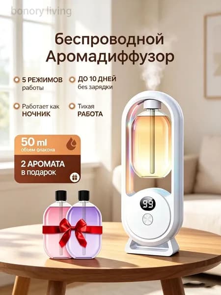 Аромадиффузор ультразвуковой bn0015, белый