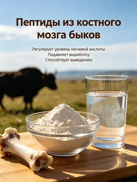 Пептиды из костного мозга быков, натуральный порошок