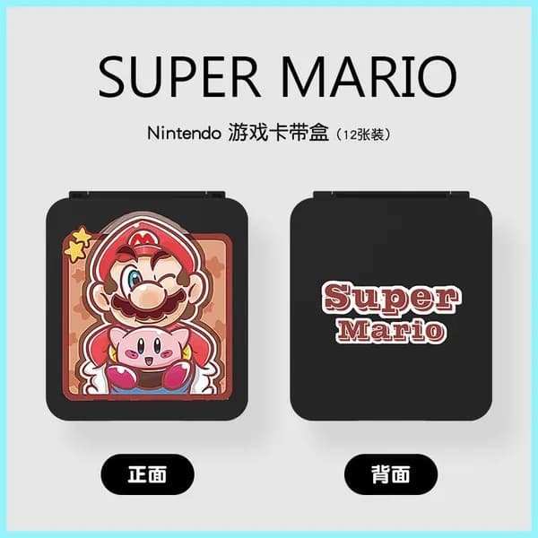 Прозрачный жесткий чехол для OLED, сумка хранения Mario, прозрачная основа Switch
