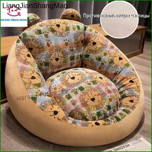 Прямой диван 55х50х50 см,желтый