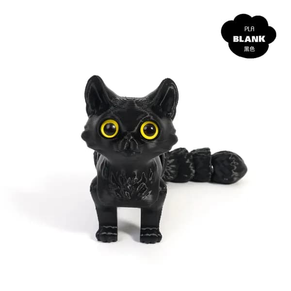 Яркий 3D-печатный кот, набор 3D-печатных игрушек с подвижными суставами для спокойного расслабления, антистрессовый 3D- декор в виде животного взрослых и детей.