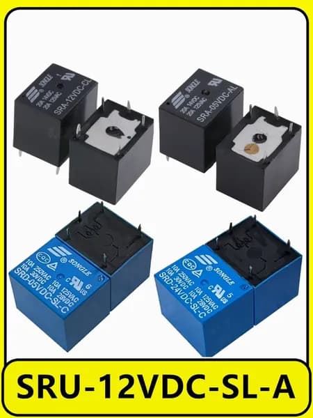 5 шт. реле SRU-12VDC-SL-A 4 фута 10A