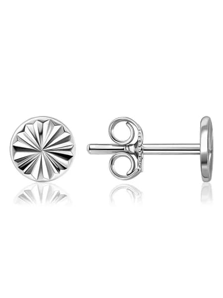 Серьги женские серебро 925 гвоздики круглые серебряные Lamponi
