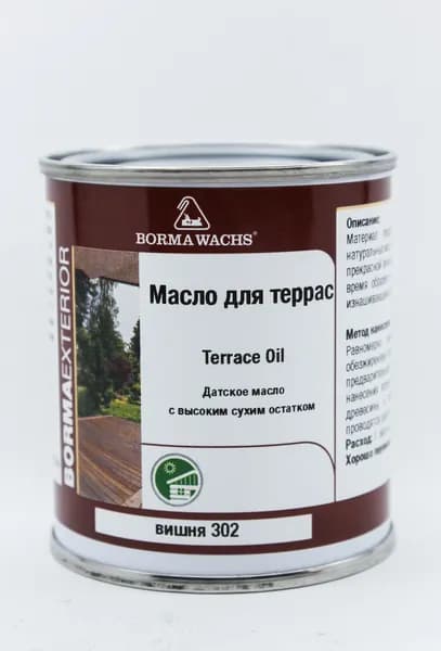 Масло для террас цв. вишня 0,125л