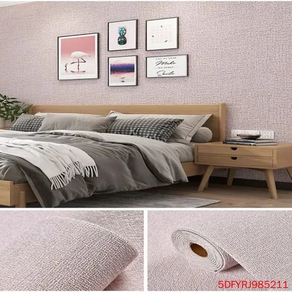 Самоклеящаяся 3D пенная ПВХ плитка лен чистый цвет 50см x 2.8/5м утолщенная настенная наклейка для ремонта и украшения дома