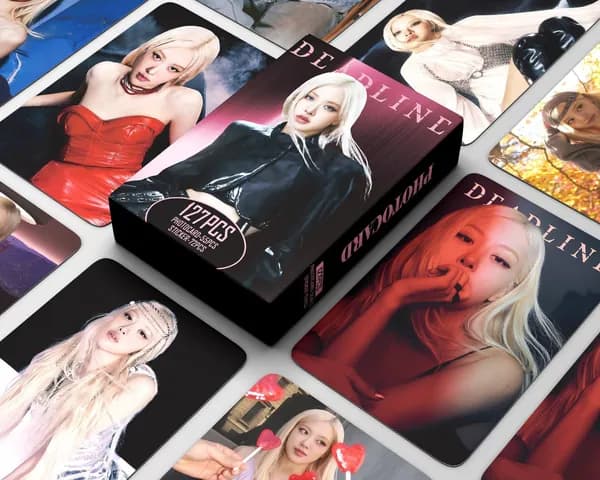 127 шт. BLACKPINK ROSE Карты DEADLINE Kарточки BLACKPINK ROSE Плакат Набор