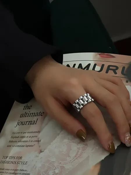 Кольцо Rolex необычное на указательный палец