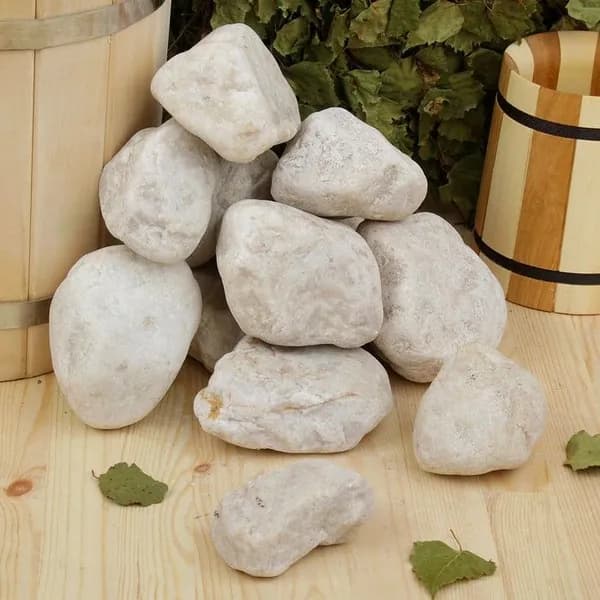Кварц шлифованный D70-100. (20кг) Mineral kamen "Уральские