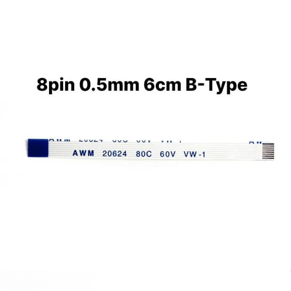 FFC FPC шлейф 8pin 0.5mm 6cm B-Type