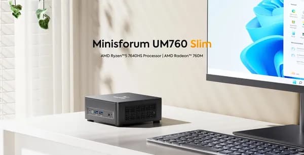 Мини-ПК (AMD Ryzen 5 7640HS, RAM Отсутствует, AMD Radeon, Windows), черный