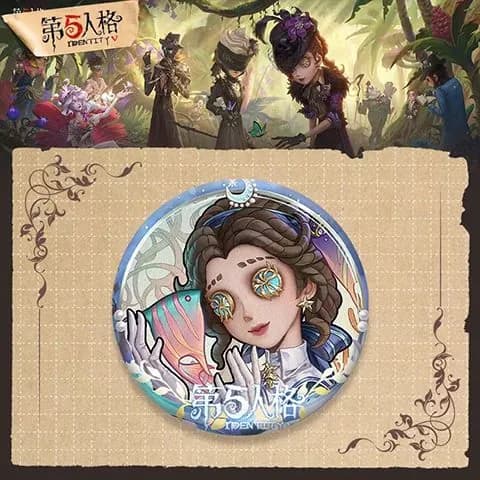Новый значок Identity V в стиле аниме, гладкий лазерный ПЭТ-значок-кулон, 1 штука, 58 мм