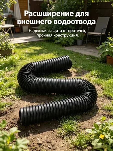Наружная дренажная труба для дождевой воды, телескопическая удлинительная дренажная труба, 1,4 м