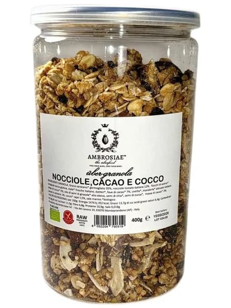 Гранола ( типа мюсли) с фундуком , какао 400 гр.