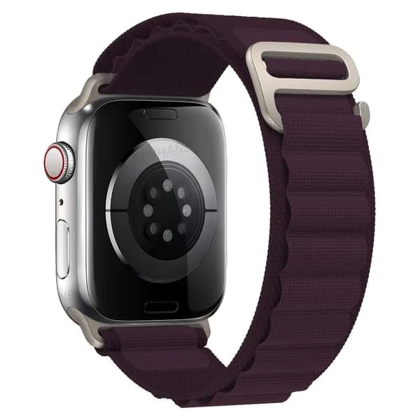Тканевый ремешок для смарт-часов Apple Watch Series 1-10 и SE 38mm , 40mm , 41mm / Нейлоновый браслет Альпийская петля ремень для умных часов Эпл Вотч