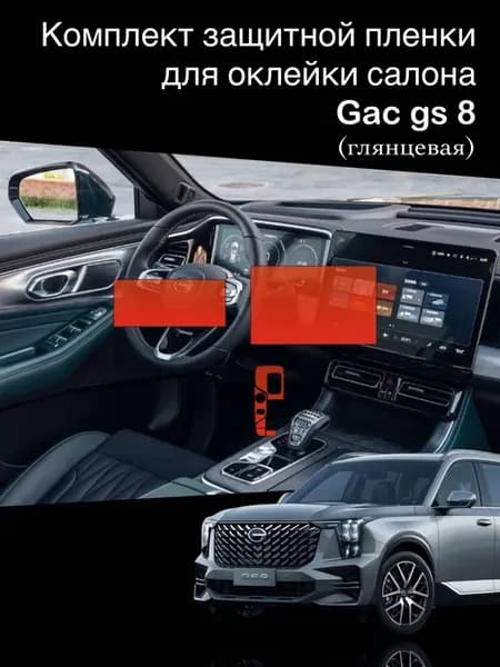 Глянцевая защитная пленка на экран мультимедиа Gac gs 8