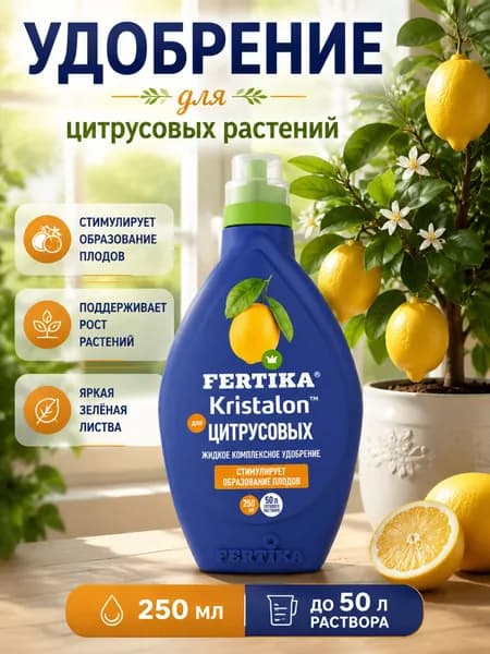 Удобрение для цитрусовых, удобрение для сада и огорода 250 мл Фертика люкс