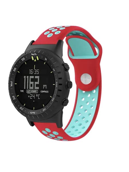 Ремешок для смарт часов Samsung Huawei Amazfit с креплением 20 мм силиконовый с перфорацией