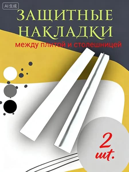 Защитный экран от брызг на плиту, 1 см, 2 шт