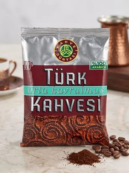Кофе молотый турецкий Kahve Dunyas, средняя обжарка, 1x100 г,