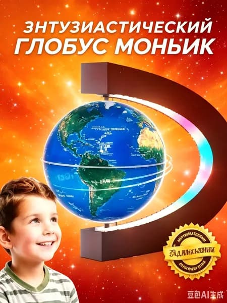 Глобус школьный интерактивный левитирующий с подсветкой