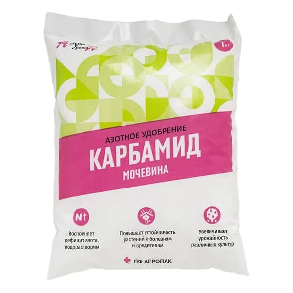 Удобрение минеральное азотное карбамид (мочевина) УТ000000044, 1 кг