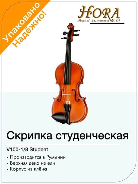 V100-1/8 Student Скрипка студенческая Hora