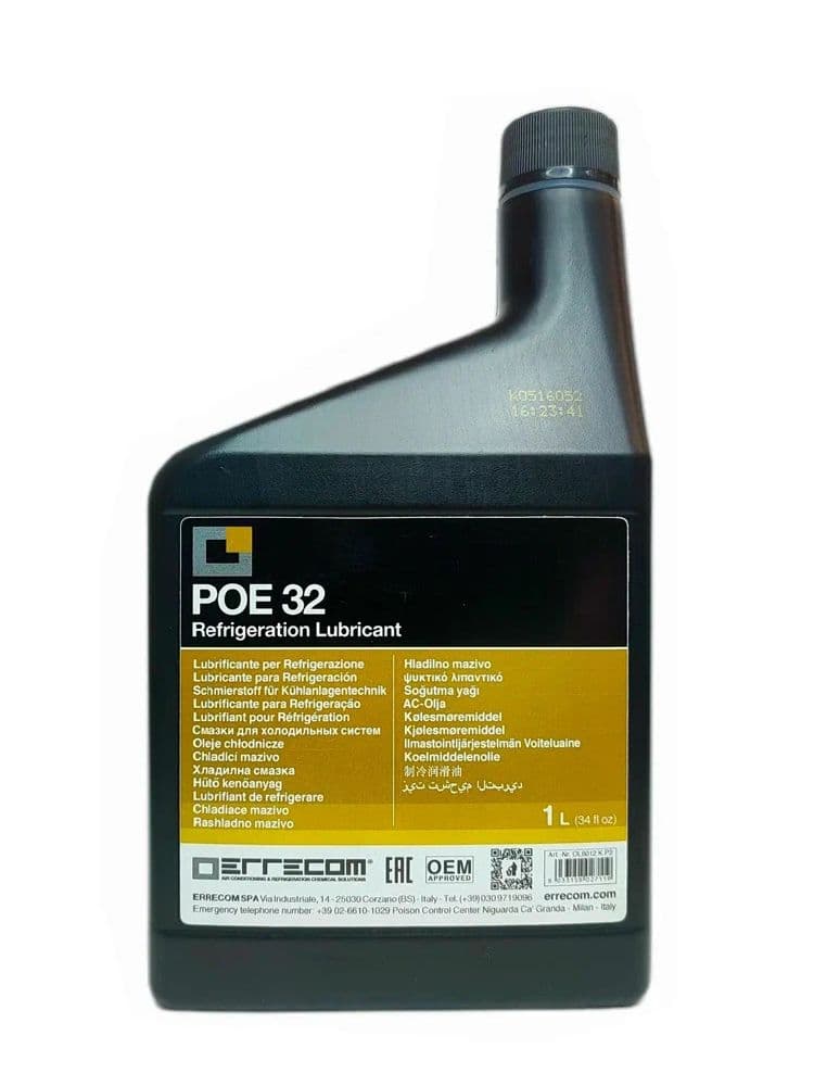 Масло синтетическое ERRECOM POE32 1 литр OL6012.K.P2