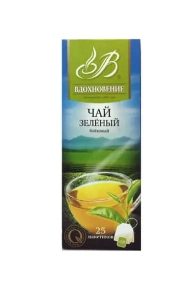 Вдохновение Чай зелёный, китайский, в уп 25 по 1.8 г, 1 уп