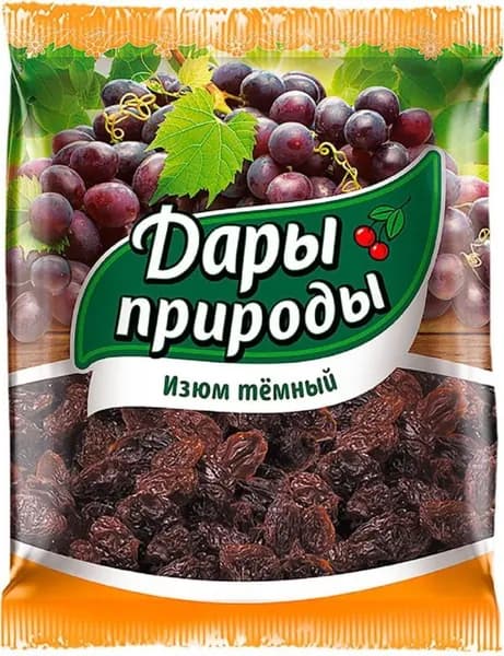 Изюм темный Дары природы 150г