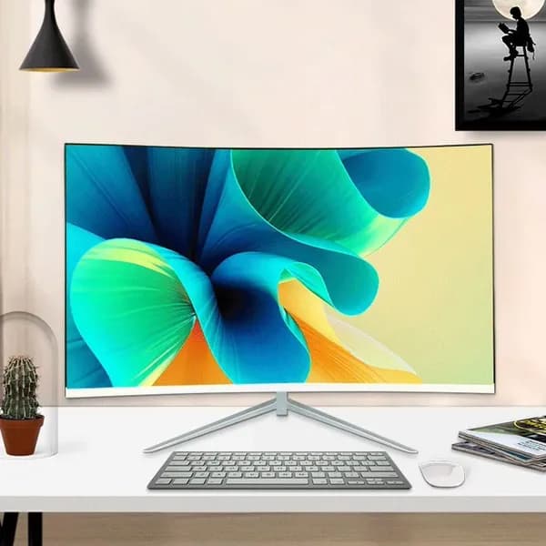 CrystalStorm 27" Монитор (1KVS270曲面-1***), VA, 1920x1080, 75 Гц, Изогнутый экран, белый