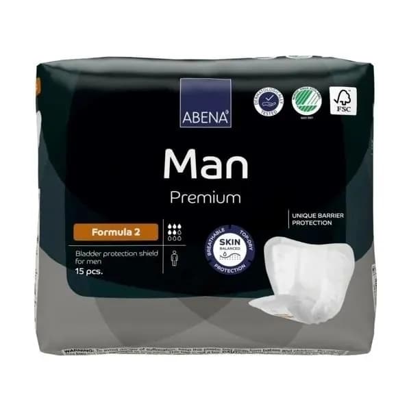 Прокладки для мужчин Abena Man Formula 2, 15 шт.