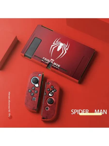 Защитный чехол для Nintendo Switch (нинтендо свитч), противоударный кейс, прочный-nsЗащитный чехолSPIDER MAN