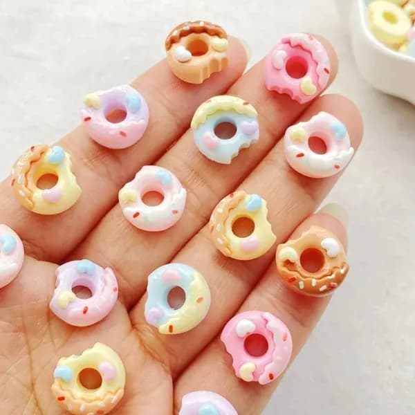 30pcs смола / пончики DIY Ювелирные украшения аксессуары