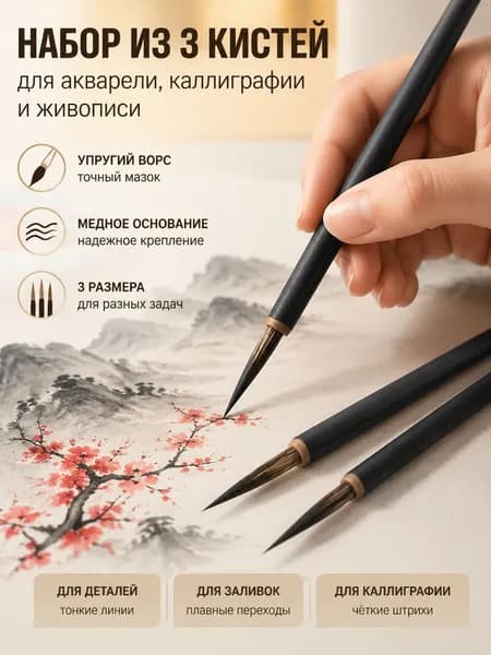 Набор кистей для рисования  № 1