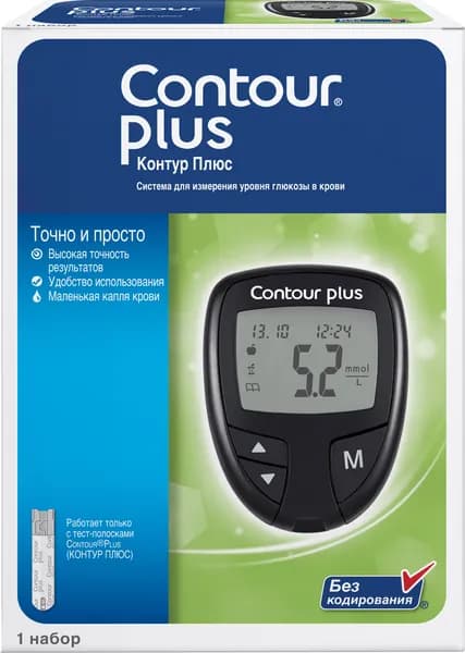 Глюкометр Контур Плюс "Contour plus"