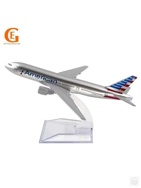 Модель самолета Boeing 777 American Airlines, металлическая коллекционная авиамодель 1:400, подарок для авиалюбителей