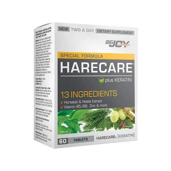 Bigjoy Harecare Plus Витамины с кератином, 60 таблеток