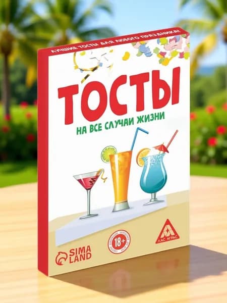 Фанты для взрослых "Тосты на все случаи жизни"", 20 карт, 18+