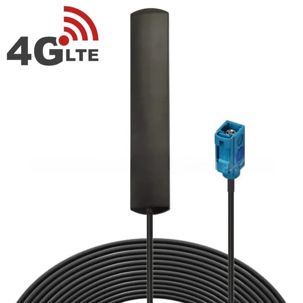 Антенна автомобильная 4G/WI FI/Bluetooth, с разъемом Fakra, 2.4G, 3dBi ,кабель 1.5 метра, черная.