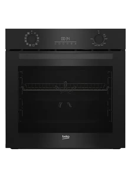 Духовой шкаф электрический Beko BBIM18300SG, 72 л, дисплей, таймер, гриль и конвекция, черный