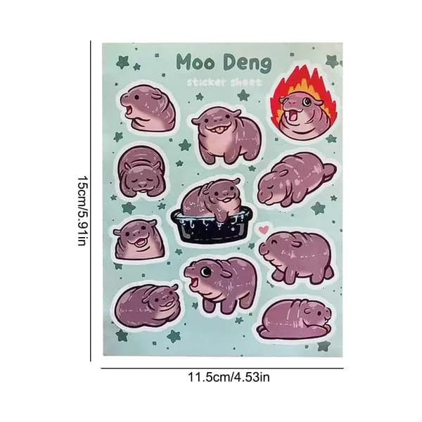 Наклейки с Бегемотом