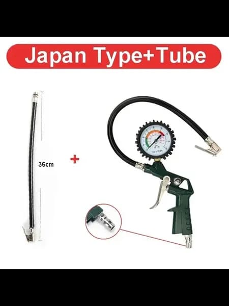 Манометр для шин Japan Type с трубкой 36см