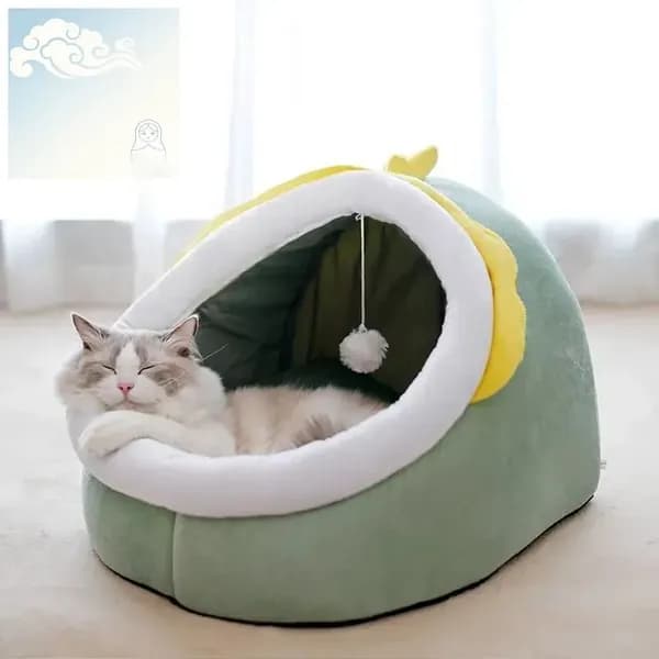 Домик для собаки и кошки, будка для животных мелких пород, дом лежанка для собак и кошек