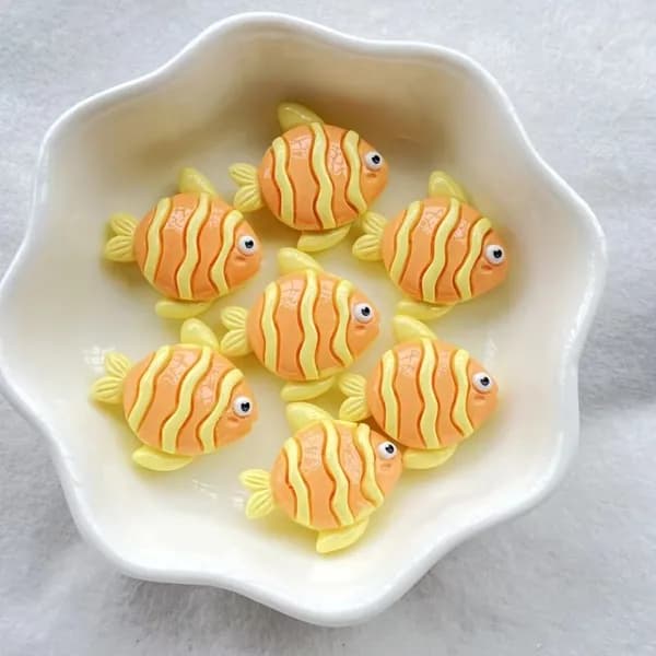 10pcs смола морской серии декоративные аксессуары