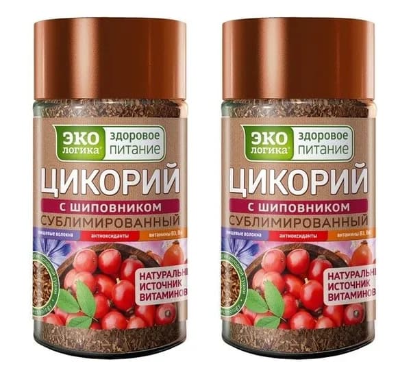 Экологика Цикорий натуральный растворимый с Шиповником, 85 гр, 2 упаковки